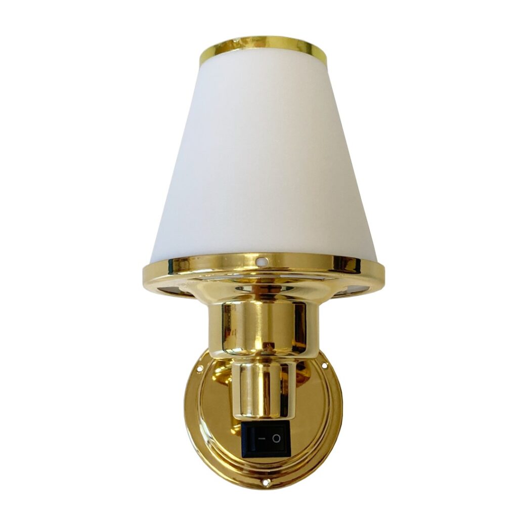 Brass Wall Light Halogen 12v