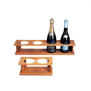 Solid Teak Bottles Holders