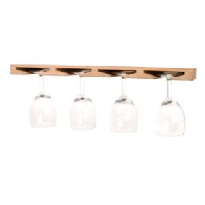 Solid Teak Wine Glass Mounts