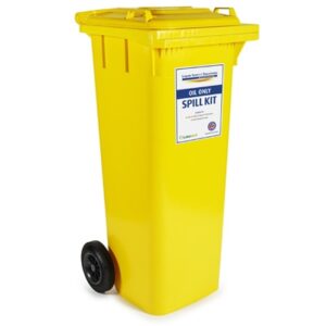 120 Litre Oil Only Spill Kit - 2 Wheeled Bin