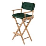 Solid-Teak-Helmsman-Seat-Un-Oiled-Green-Cushion