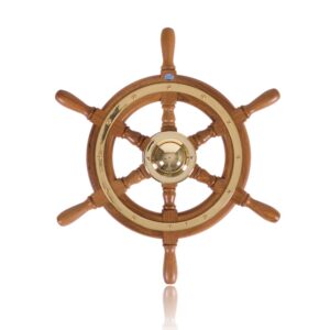 Stazo Solid Teak Steering Wheel - Type 1