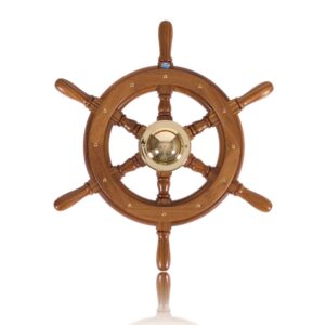 Stazo Solid Teak Steering Wheel - Type 4